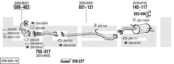 BOSAL 058.960.19 Exhaust System